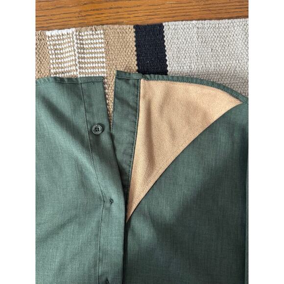 Orvis Shirt Men XXL Classic Button Down Hunter Green Short Sleeve Outdoor Active - Picture 10 of 10